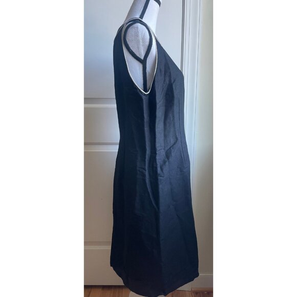 Ann Taylor Loft Black with White Piping - Picture 2 of 4